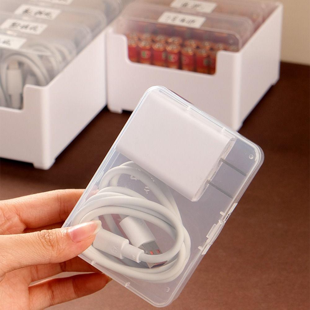 Durable Cable Organizer Box 3/7/11 Grid Desktop Cable Organizer Data Cable Storage Box Home Use