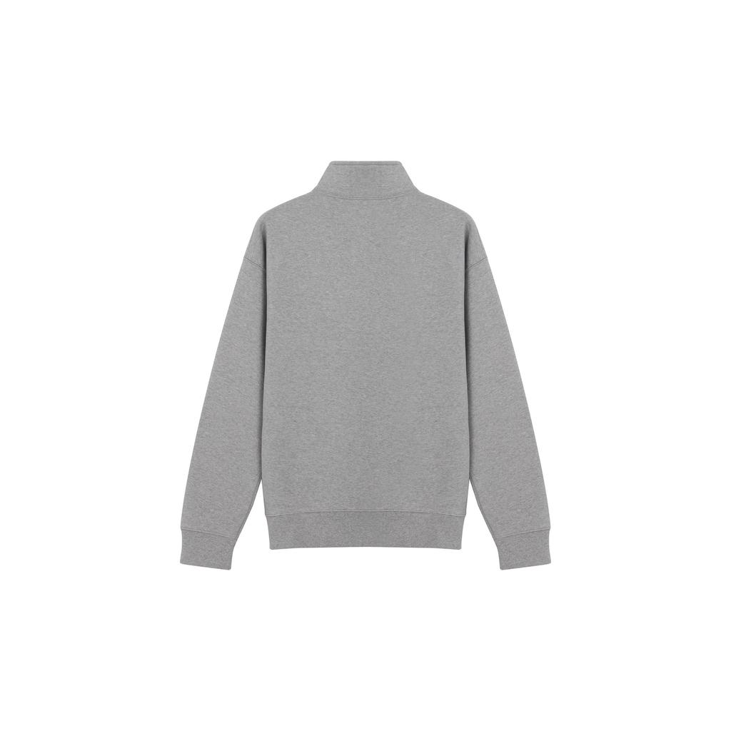 Nike Vintage Logo Embroidered Half-Zip Sweatshirt V1 Men Tops Grey DQ5210-063