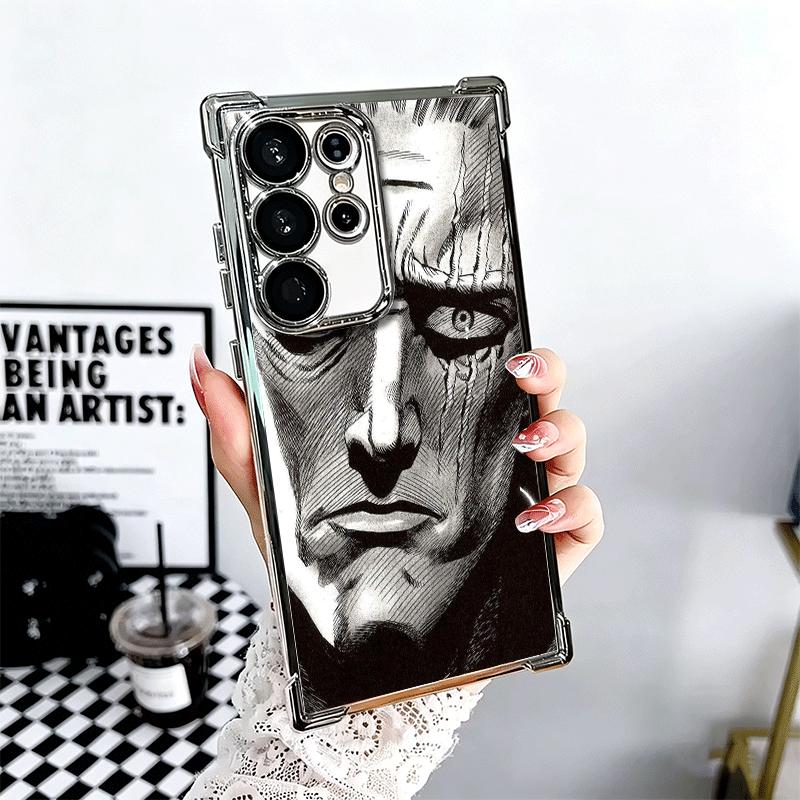 

Мягкий чехол для телефона One P-Punch-Man Saitama King для Samsung Galaxy S26 Ultra S25 Edge S24 FE S23 Plus S22 S21 + S20 Покрытие Анти-F Samsung S26
