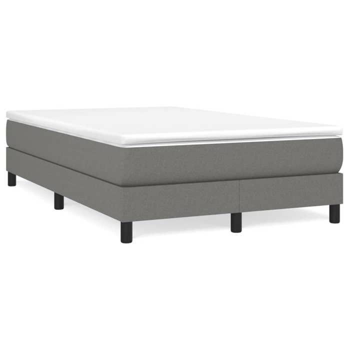 Maison Exclusive - Lattenrost mit Matratze dunkelgrau 120x190cm Stoff