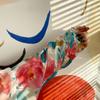 Korean-style Loose Textured Shirt with Ink Wash Printed Flowers High-end Floral Shirt with A Sense of Design