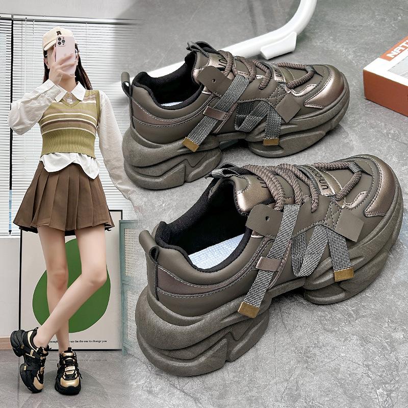 

Женские кроссовки на шнуровке, повседневная обувь, спортивные кроссовки для женщин, дышащая вулканизированная обувь