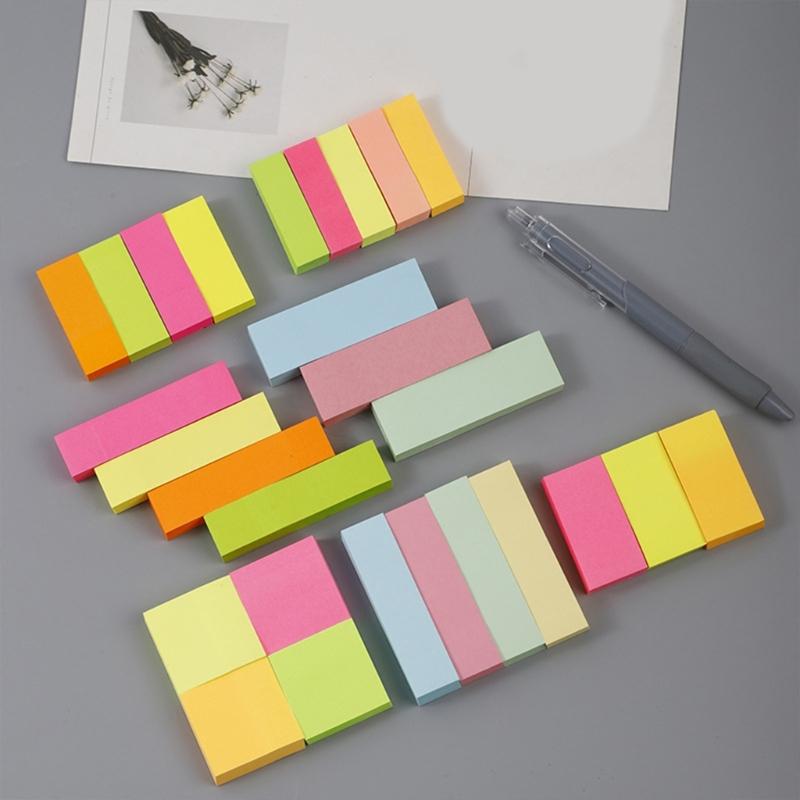 Stick Tabs, Index Tabs, Book Tabs Writable and Repositionable Page Markers Labels, Colorful File Tabs Flags for Notes