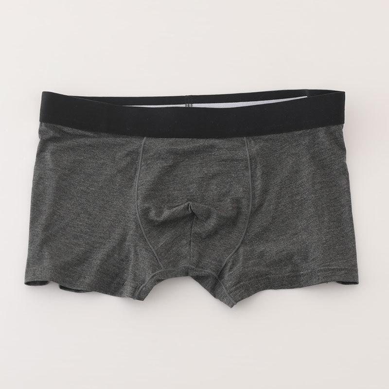 Men's 50-Count Modal Boxer Briefs - Breathable, Double-Layer, Solid Color, Adult Simple Knit Design