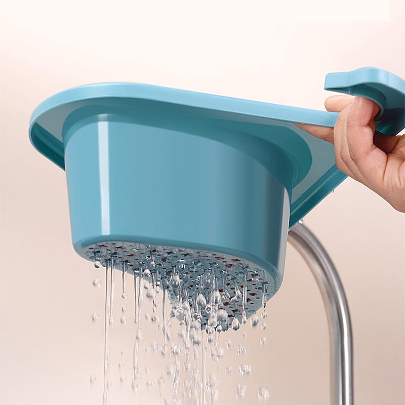 Swan Süzgeç Sepeti Yaratıcı Çok Fonksiyonlu Deliksiz Mutfak Evyesi Meyve ve Sebze Yıkama Kabı Süzgeç Sepeti Süzgeç Çerçevesi