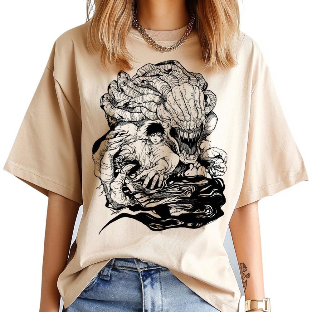 Jujutsu Kaisen Gojo tshirt Women hip hop Breathable aesthetic 2000s anime Punk top tees University Pop Culture streetwear kawaii