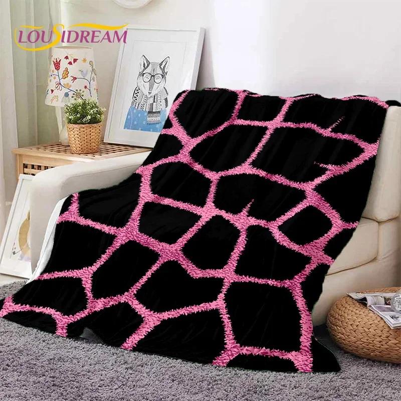 3D Colorful Zebra Stripe Leopard Tiger Soft Flannel Blanket for Bed Bedroom Sofa Picnic,Throw Blanket for Cover Outdoor Nap Gift