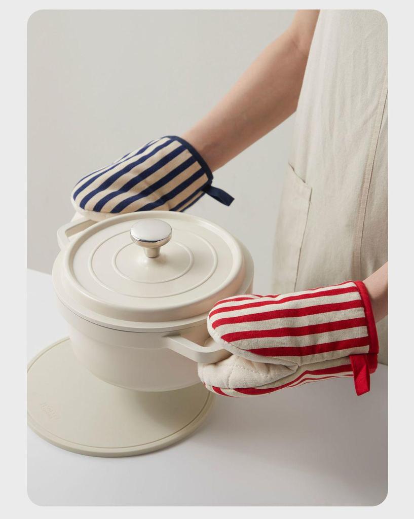 Dicke Hitzebeständige Anti-Verbrühungs-Ofenhandschuhe zum Backen