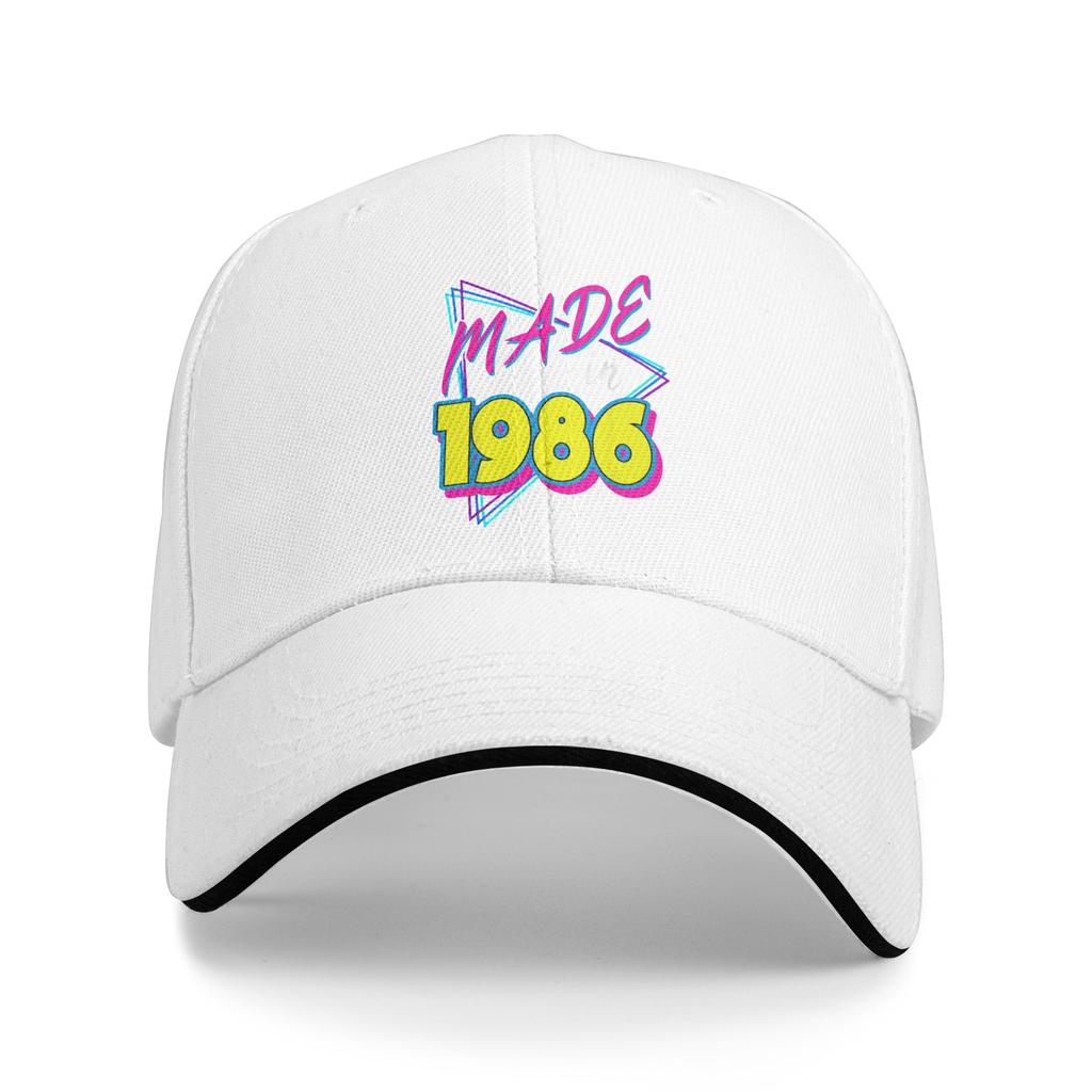 Made In 1986 40th Birthday Retro 40 Years Old 80s Vintage Sun Baseball Cap Spring Men Hip Hop Hats Outdoor Sports Baseball Caps