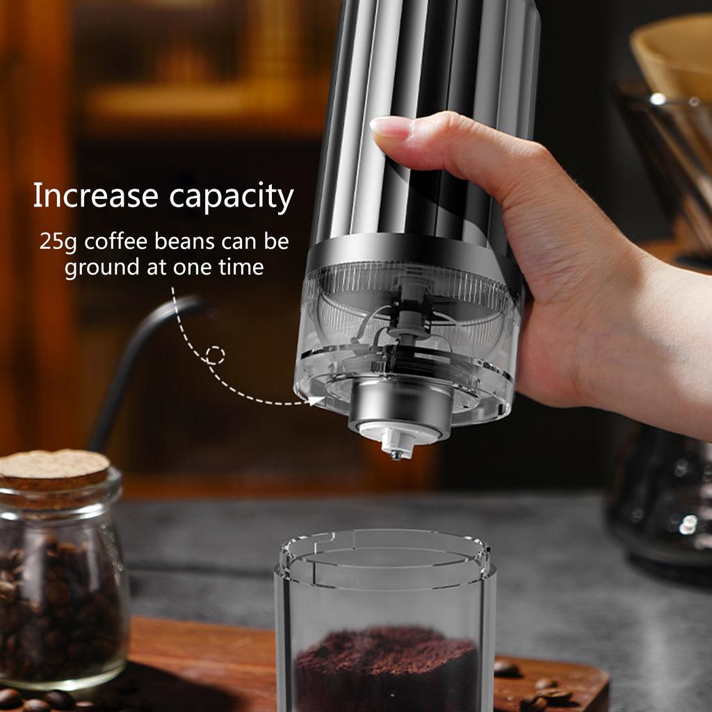 Portable Coffee Grinder Electric USB Rechargeable Home Outdoor Blenders Adjustable Coffee Beans Grinder for Kitchen
