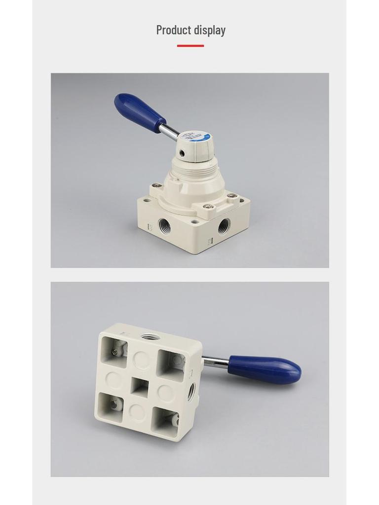 4HV210-0 Pneumatický ruční pákový ventil, 8cestný manuální ventil pro řízení vzduchu, Model K34R6-8/8D