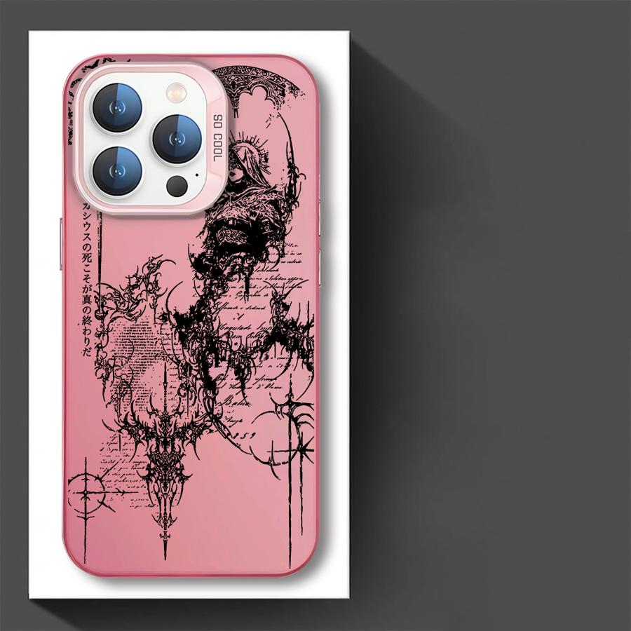 Phone Cover Case for iPhone 17 Pro Max 14 Plus 12 Pro 16 15 13 11 Air Gothic Style Angel Cross