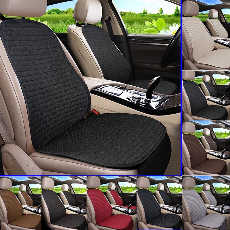 Car Flax Seat Cushion Protector Pad Car Seat Cover Front/Rear Seat Cover Automobile Cushion Pad Mat Backrest Auto Accessori