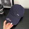 Small Letter Embroidery Embroidery Baseball Cap Peaked Sun Hat  Casual Outings