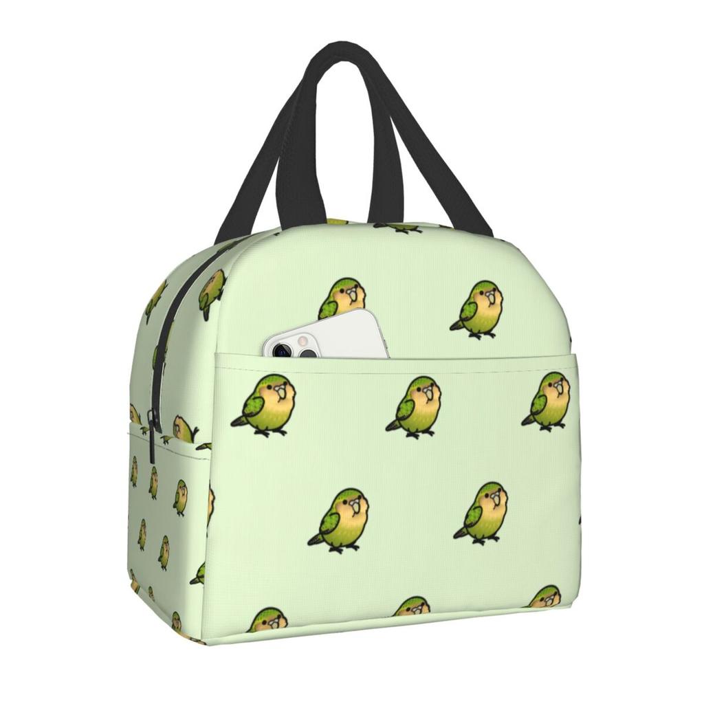 Floral And Parrot Birds Resuable Lunch Box Women Multifunction Thermal Cooler Food Insulated Lunch Bag Office Work Picnic Bags