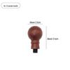 Vintage European Rosewood Sealing Wax Stamp Handle with Universal Wooden Grip