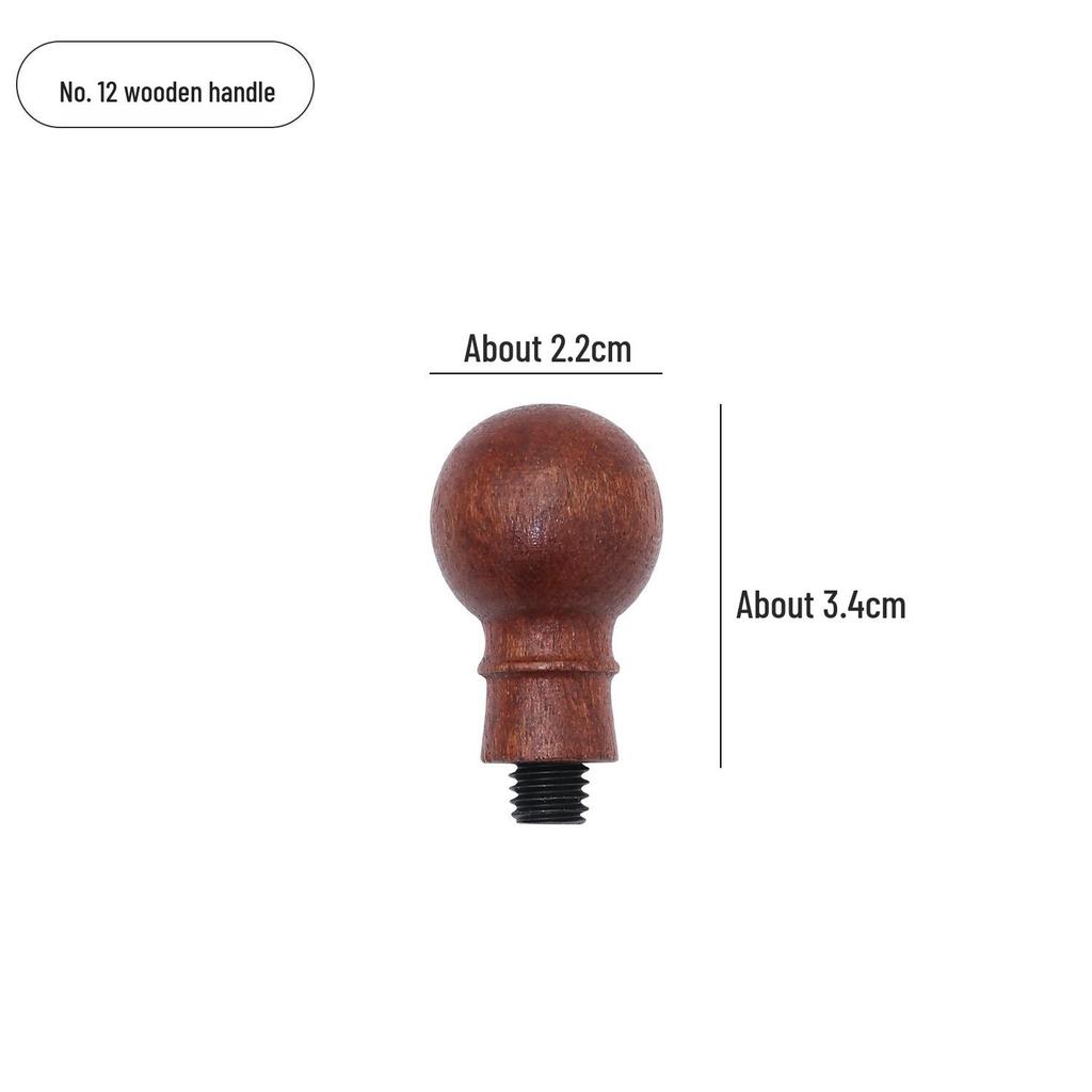 Vintage European Rosewood Sealing Wax Stamp Handle with Universal Wooden Grip