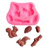 Kuchenform Lebensmittelqualität Antihaft Hochtemperaturbeständig Dreidimensional Wiederverwendbar Dekorativ DIY 3D Eichhörnchen Tannenzapfen Baumstumpf
