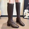 Long Boots for Women Sexy High Heels Fashion Shoes  Chunky Winter Chelsea Boots Designer New Pumps Knee High Boots Female
