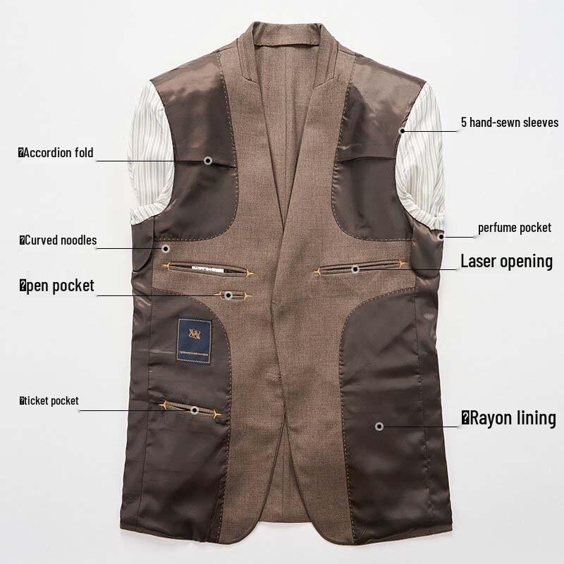 Men's Premium Tencel Lyocell Wool Blend Suit Set