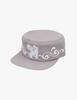 Honkyo Soldier Girl Pillbox Cap- Solid Gray