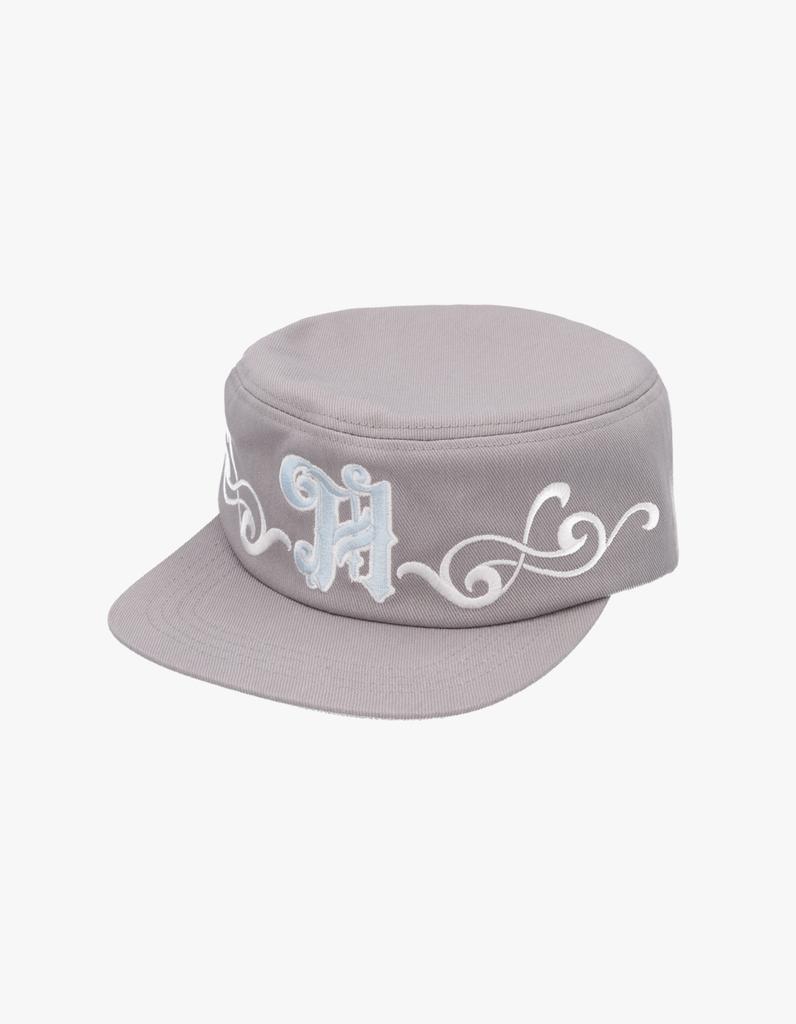 Honkyo Soldier Girl Pillbox Cap- Solid Gray