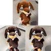 Plush Dachshund Toy With Funny Expression Gift For Girls And Friends