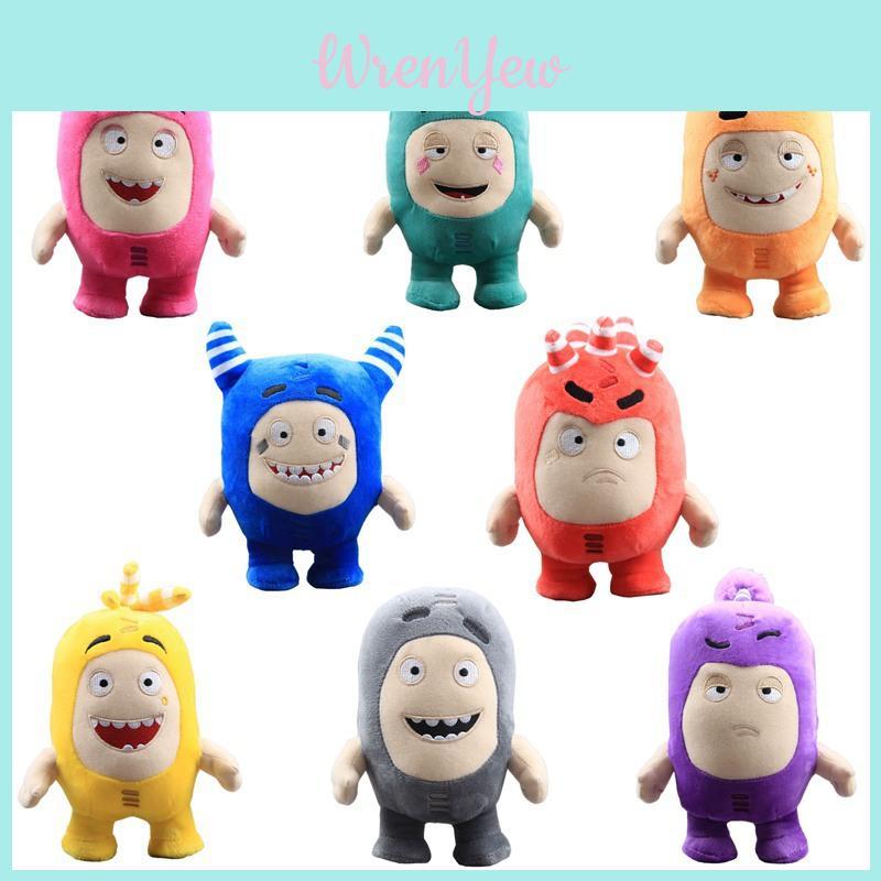 Delightful Oddbods 23cm Plush Soft Cuddly Toy Newt Bubbles Pogo Zee Jeff Fuse Slick Stuffed Figure