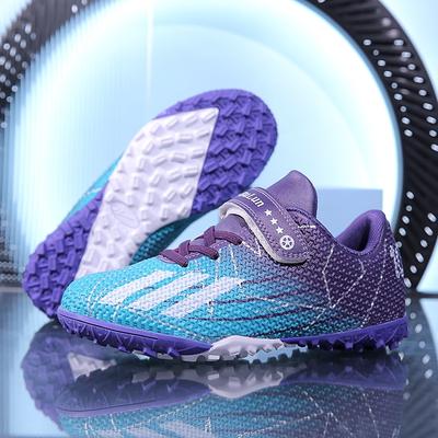Girls Football Shoes New Velcro Student Professional Training Sneakers Youth Lawn Broken Nails Boys Football Shoes