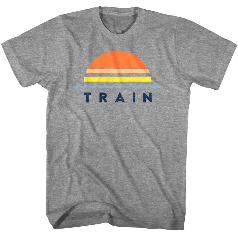 Train Pastel Sunset Men T Shirt L