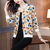 Chiffon Long Sleeve Sun Protection Top Women Summer Thin Casual Jacket Baseball Print Cardigan Coat