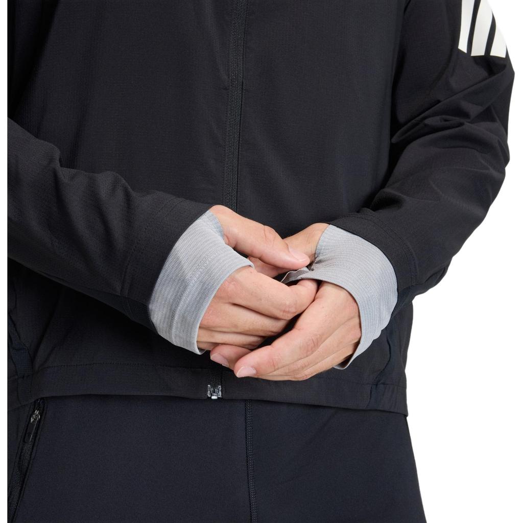 adidas Comfortable Sports Stand Collar Logo Stripe Regular Fit Long Sleeve Jacket Unisex Jacket JZ7717