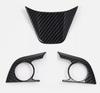 FUKUARE Black Carbon Fiber Steering Switch Cover for Camry 70 Crown 220 and Corolla 210 Series Series, Series,