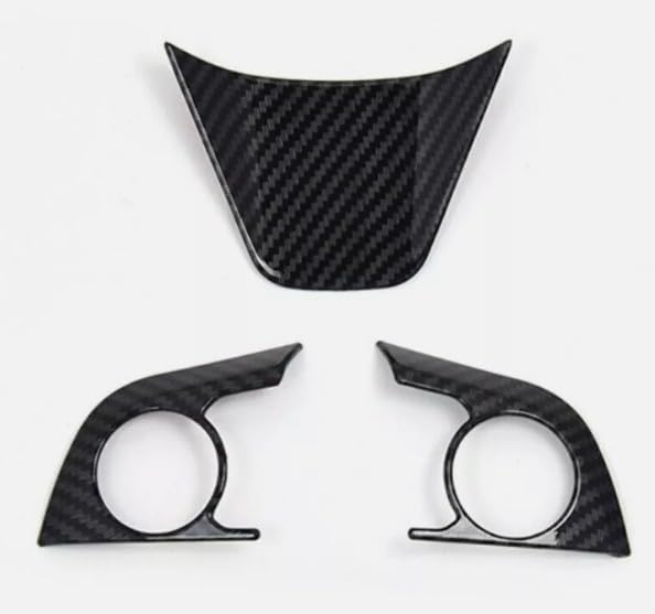 FUKUARE Black Carbon Fiber Steering Switch Cover for Camry 70 Crown 220 and Corolla 210 Series Series, Series,