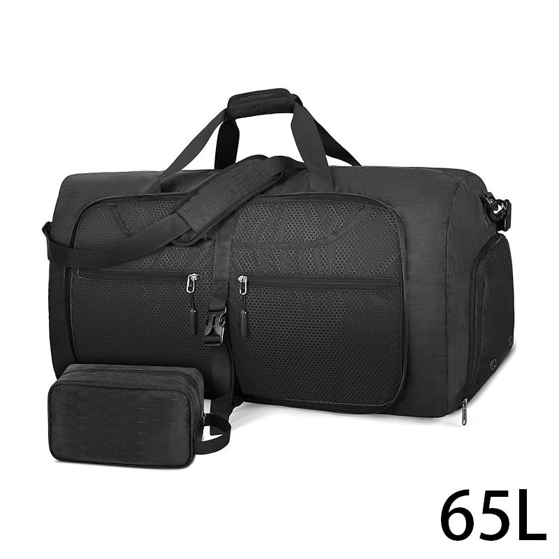 

2 шт. Дорожная сумка-даффл большой вместимости, складная, водонепроницаемая, для мужчин и женщин, с отделением для обуви