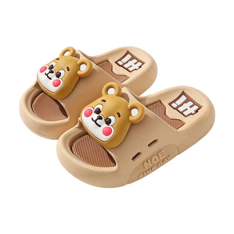 Soft Sole Kids' Cartoon Slippers: Non-Slip Bath & Home Sandals for Boys & Girls