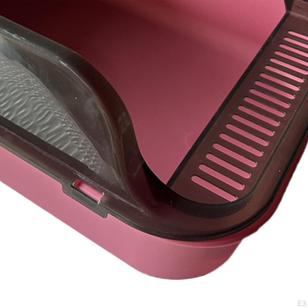 Katzentoilette, Haustiertoilette, Sandkasten, Spritzschutzbehälter mit hohen Seitenwänden