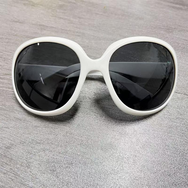 Outdoor Driving Lady Eyewear New Large Frame Circular Shape Sunglasses Women Design Brand Fashion Sun Glasses