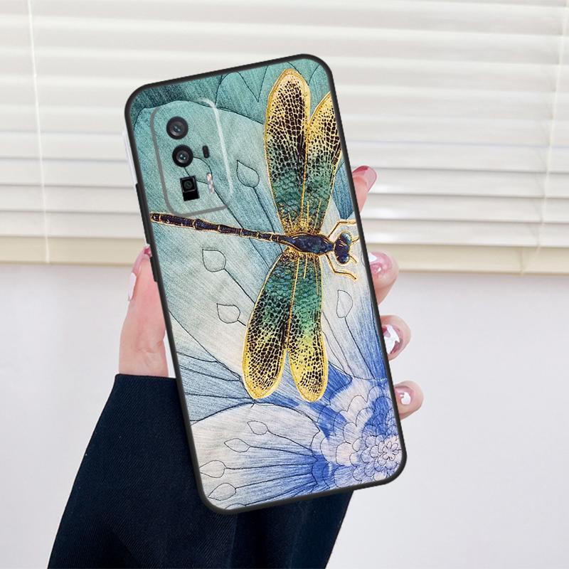 Dragonfly Cover For Xiaomi 15 14 13 Ultra 11T 12T 13T 14T Pro POCO X7 Pro X3 X5 X6 M6 F5 F6 Pro Case
