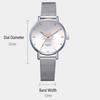 Women Quartz Watch Luxury Mesh Alloy Bracelet Adjustable Comfort Fit Precision Timekeeping Dress Watch for Office Party Gift