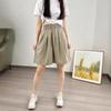 Colorful High-Waist Ice Silk Women's Loose Slimming Wide-Leg Summer Shorts
