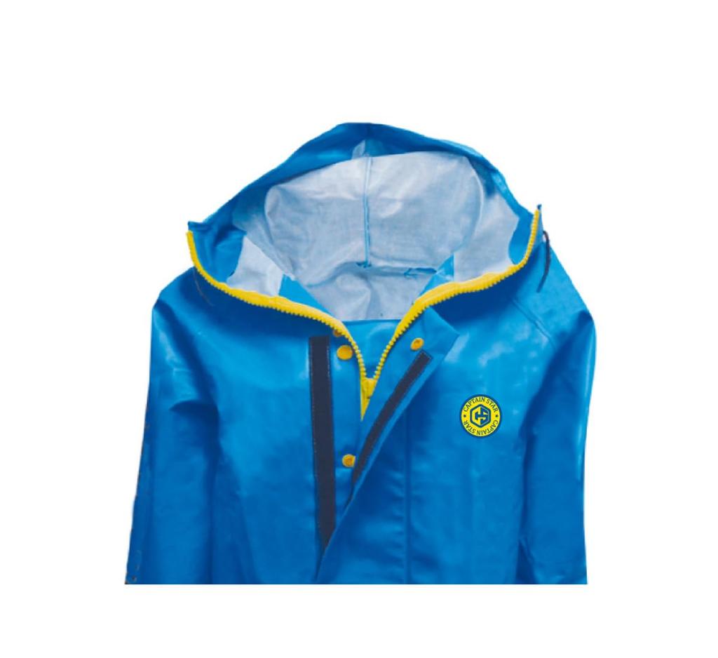 Captain Star Tohkemi Marine Rainwear Captain Star Parka Marine Captain Star Overalls Marine Set and Pants Are the Same (#182 Blue) + (#282 Blue)