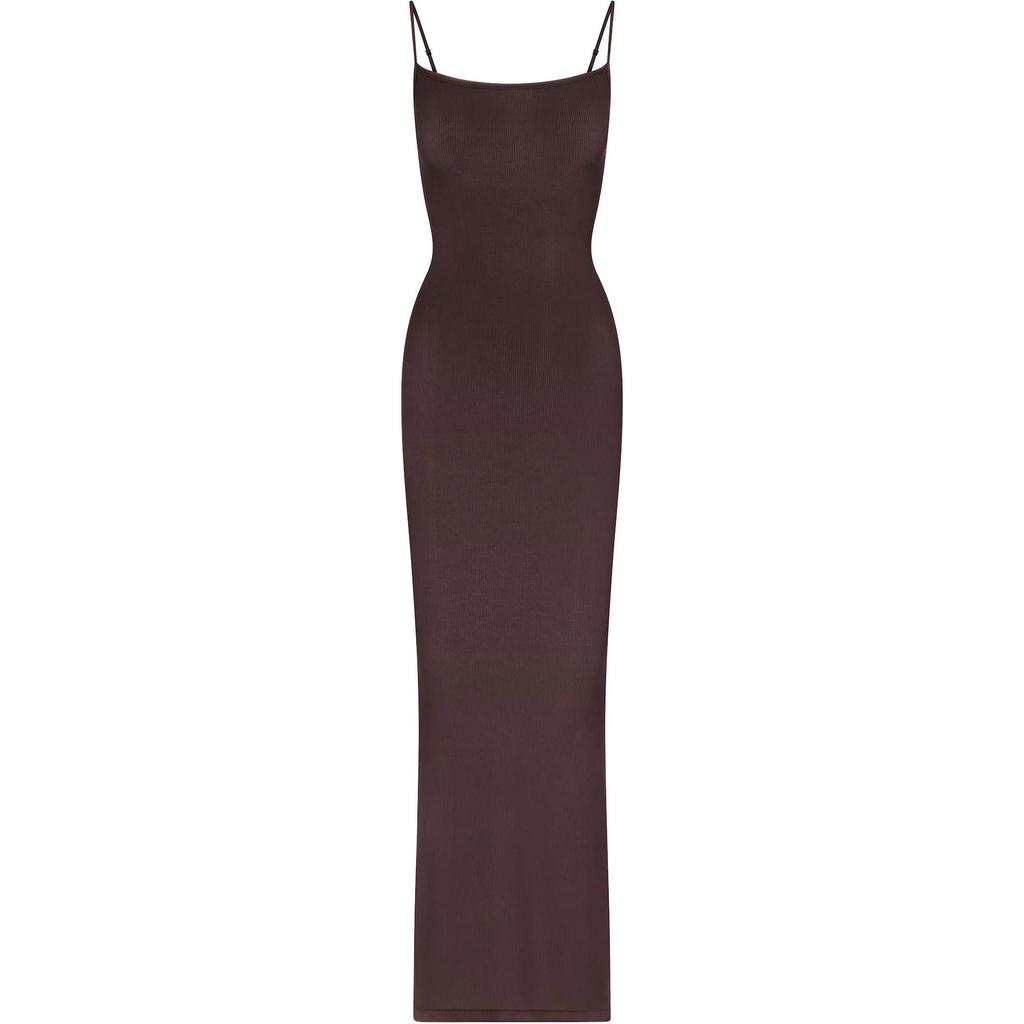 SKIMS Soft Lounge Long Slip Dress Women dresses Phoenix AP-DRS-0596-PHO