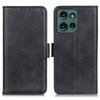 For Motorola Edge 50 5G Case Stand Cowhide Texture PU Leather Phone Cover