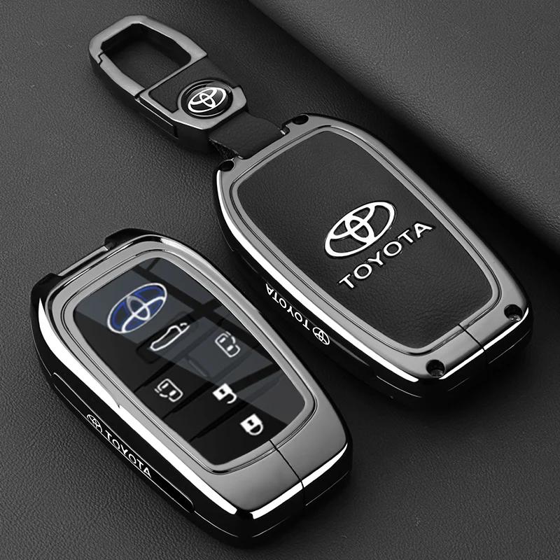 Key Fob Cover Case Compatible with 2025 2024 Toyota Sienna Highlander Corolla Crown Venza RAV4 Tacoma Fortuner Land Cruiser