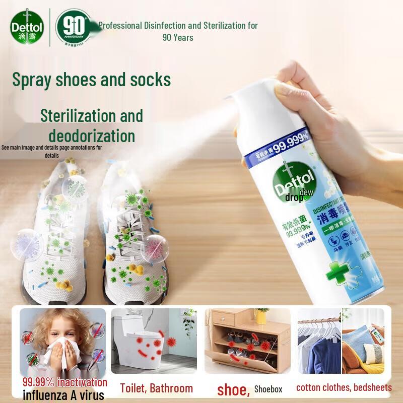 

Дезинфицирующий спрей Dettol 75% спирт