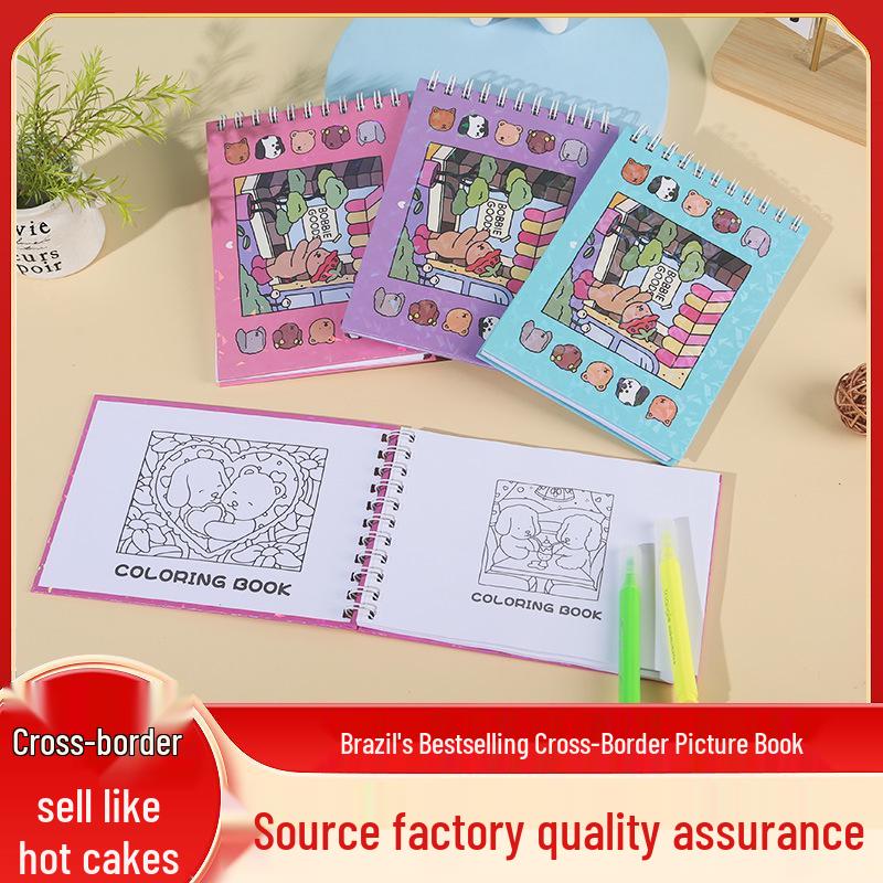 International Kids' Graffiti & Coloring Book: DIY Creative Educational Toy for Early Learning