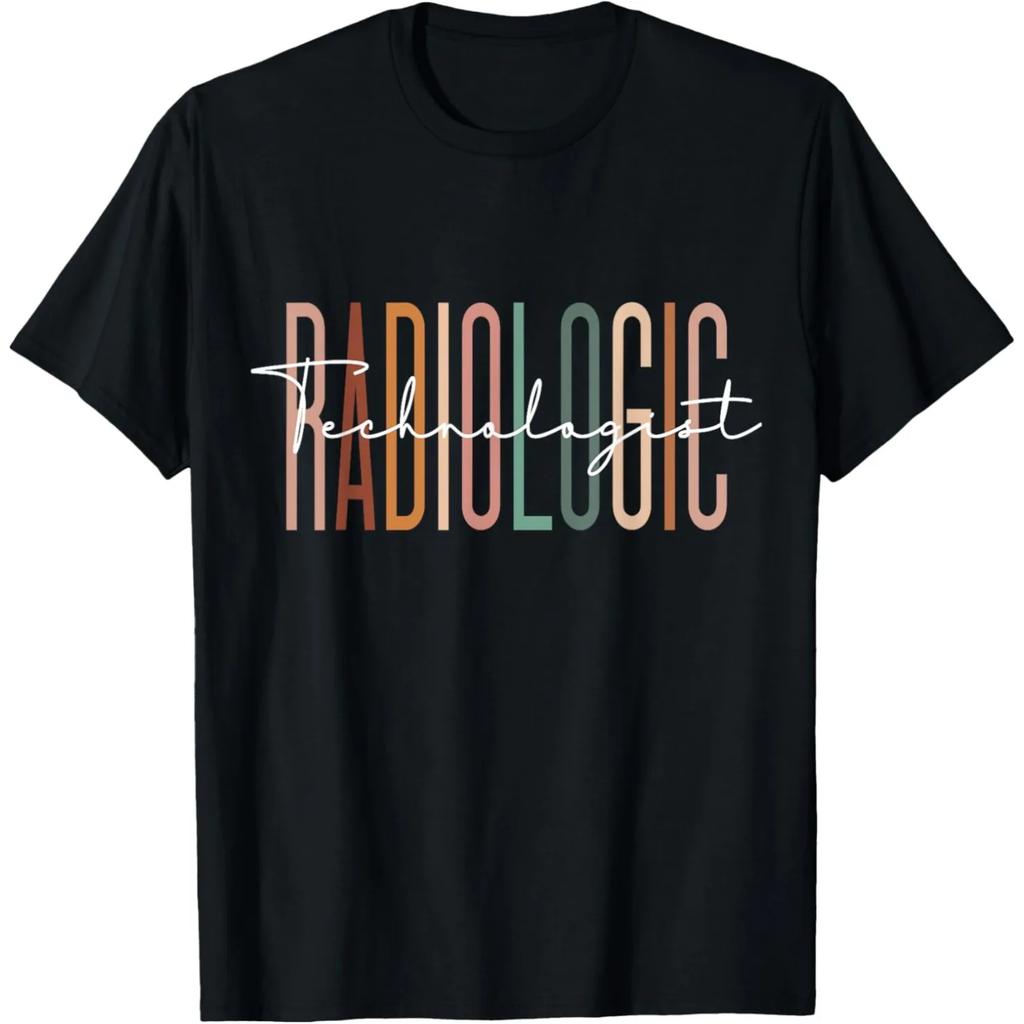 Radiologic Technologist Radiology X-Ray Rad Tech T Shirts Men Humor Streetwear Tee Shirt Short Sleeve Unisex Loose Clothing