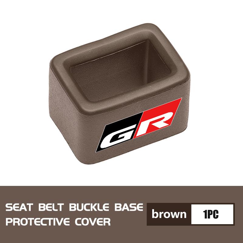 

For Toyota Car Seat Safety Belt Buckle Base Clip Protection Cover Crown GR Corolla YARIS Auris C-HR Hilux Vios Prius