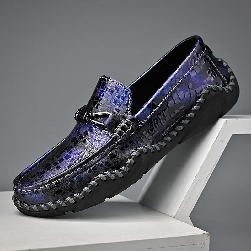 Klassische Herren Freizeitschuhe für Frühling und Herbst, leichter Stil, Slipper, Leder, modische Herren Flats, Herren Freizeitschuhe, heißer Verkauf